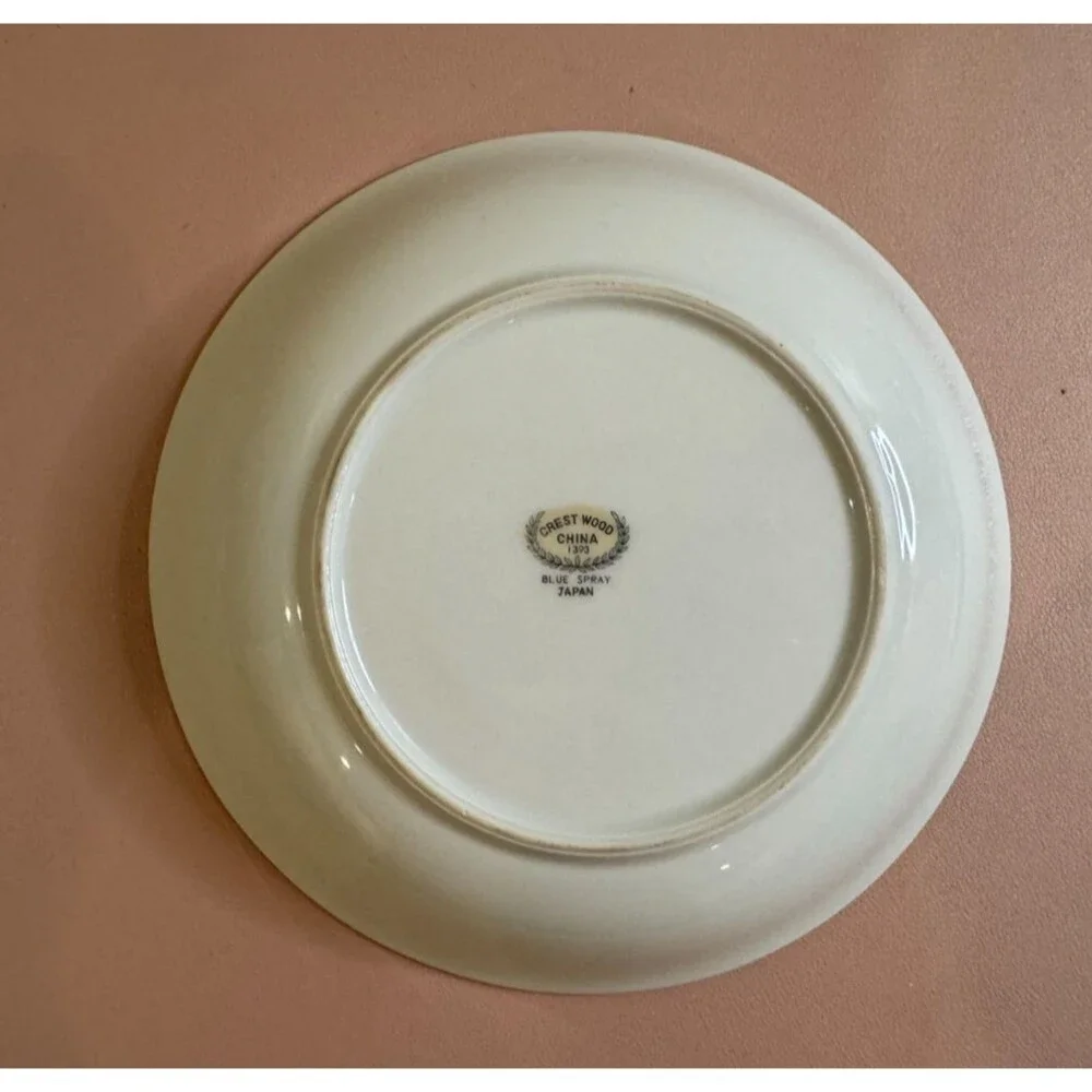 Crestwood BLUE SPRAY #1393 7 1/2'' Bowl(s) Beautiful & Perfect Condition